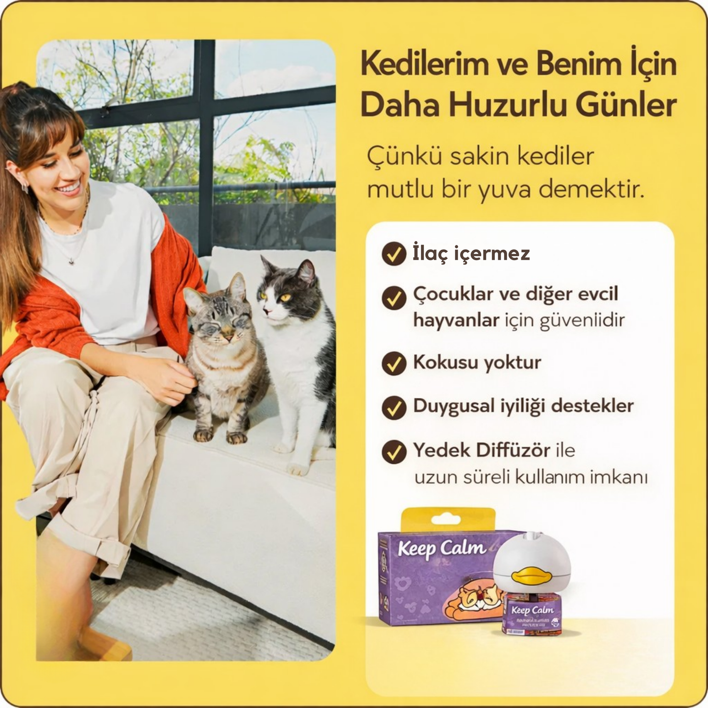 Keep Calm Sakinleştirici Difüzör Seti