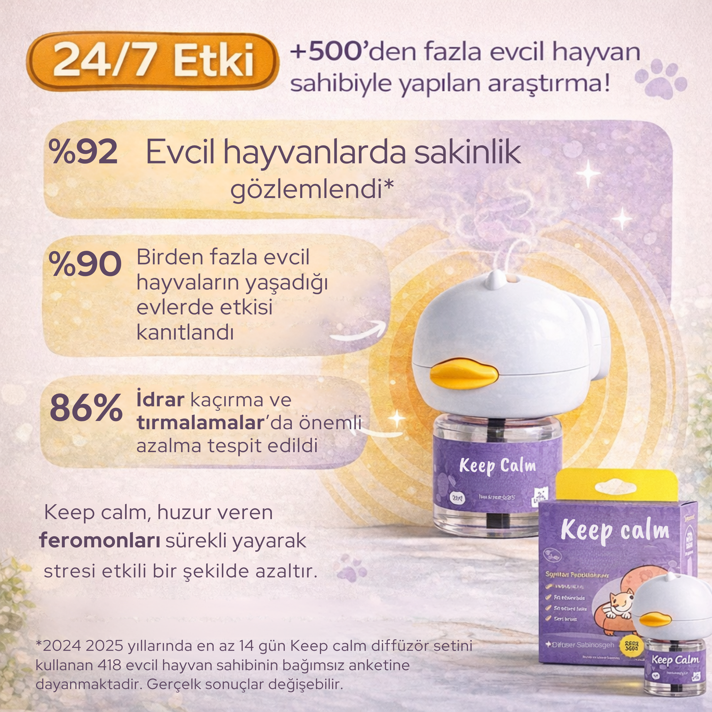 Keep Calm Sakinleştirici Difüzör Seti