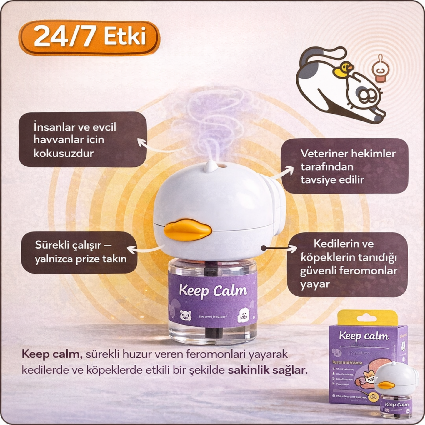 Keep Calm Sakinleştirici Difüzör Seti